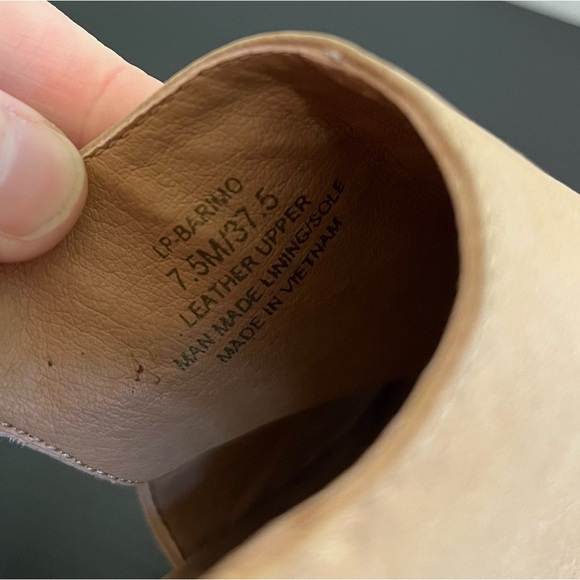 Lucky Brand Barimo Leather Peep Toe Ankle Fashion Heels - Picture 10 of 12